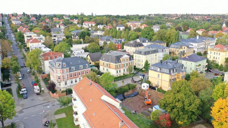 Tiefbauarbeiten WiD-Bauvorhaben Nöthnitzer Straße 13