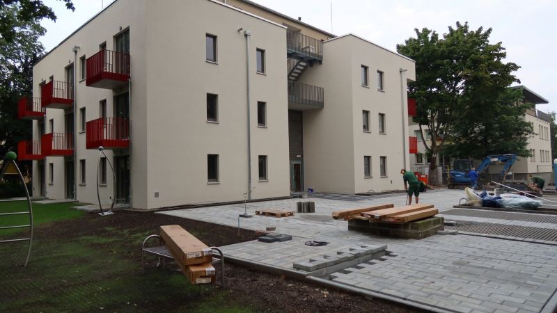 Fertigstellung Außenanlage Bauvorhaben Jüngststraße