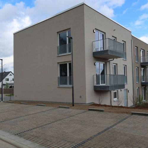Fertigstellung Haus A - Gartenansicht
