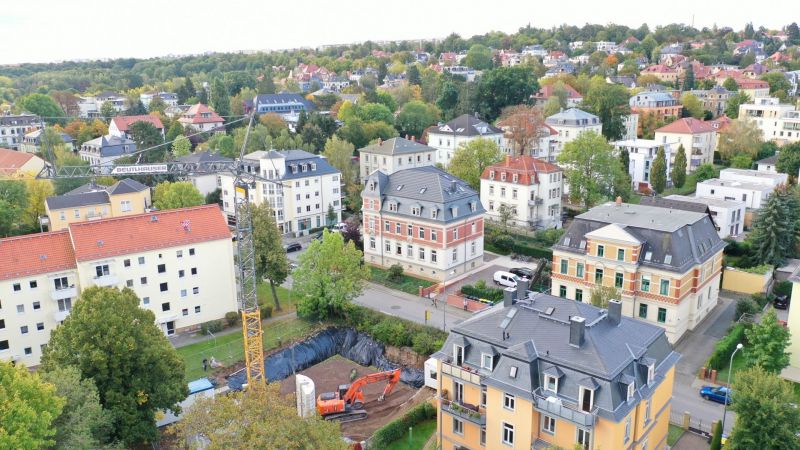 Tiefbauarbeiten WiD-Bauvorhaben Nöthnitzer Straße 13