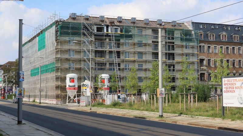 Fassadenarbeiten Bauvorhaben Schäferstraße