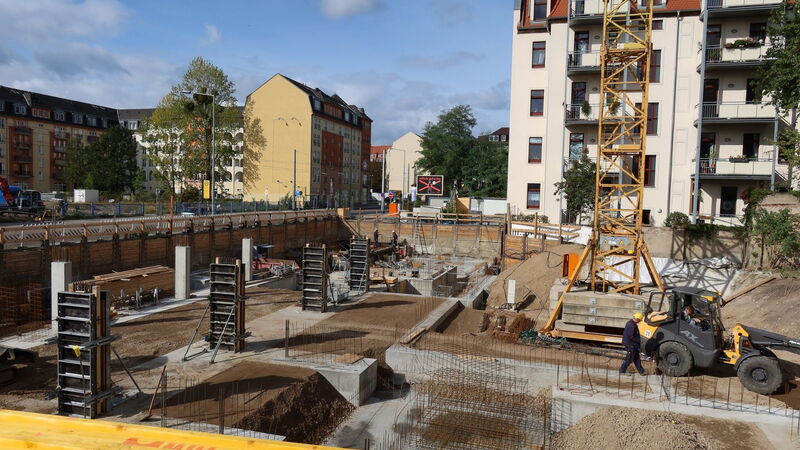 Fundamentarbeiten Schäferstraße